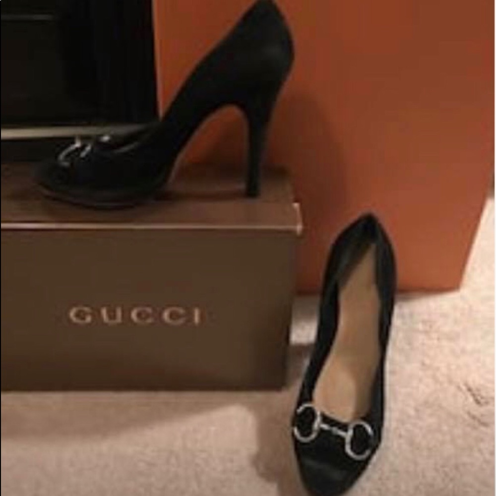 Black Gucci shoes